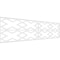 Ekena Millwork Set of Four Panels for 94 1/2"W x 24 1/4"H Fowler Fretwork Wainscot Wall Paneling WPKP12X01X47FLR - alternate 1